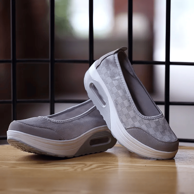 ✨?? Women's everyday comfortable, breathable, shock-resistant orthopedic slip-on sneakers with arch support