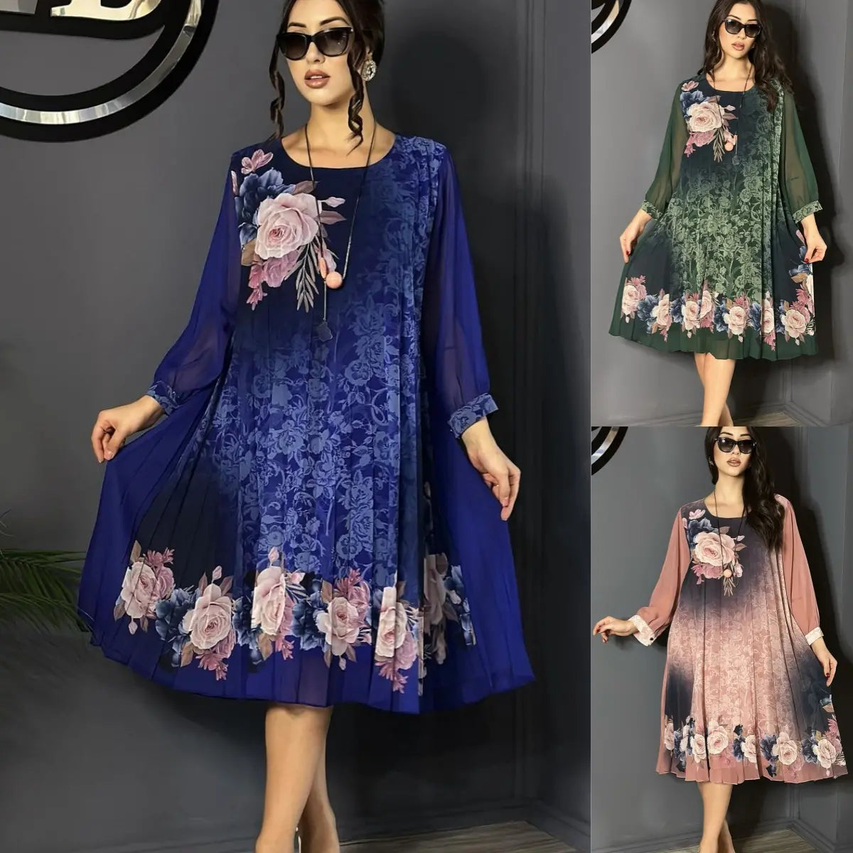 Rosette tulle dress