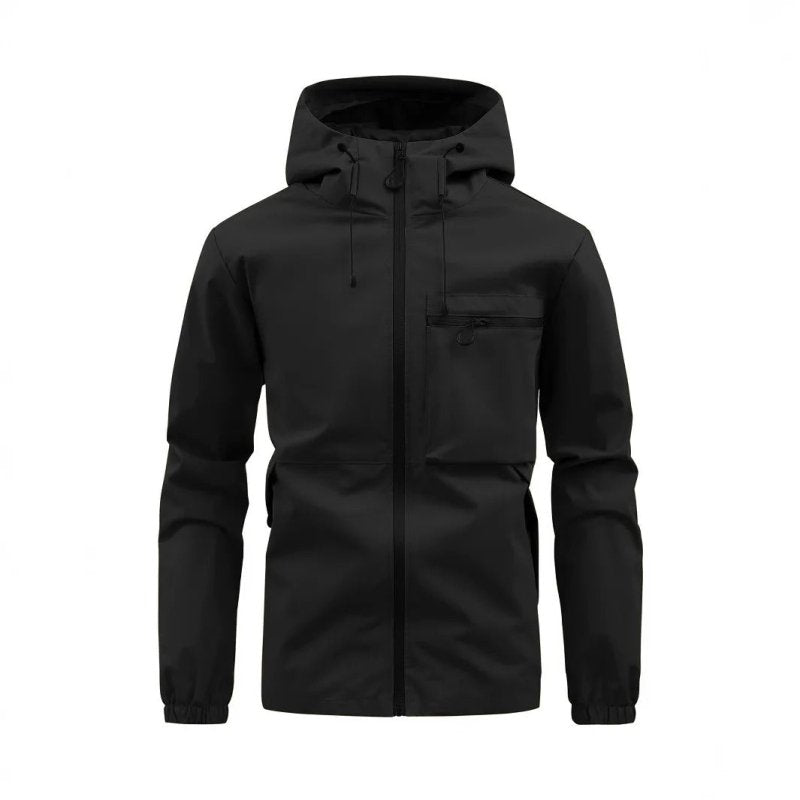 Autumn and winter outdoor sports solid color multi-pocket jacket for men