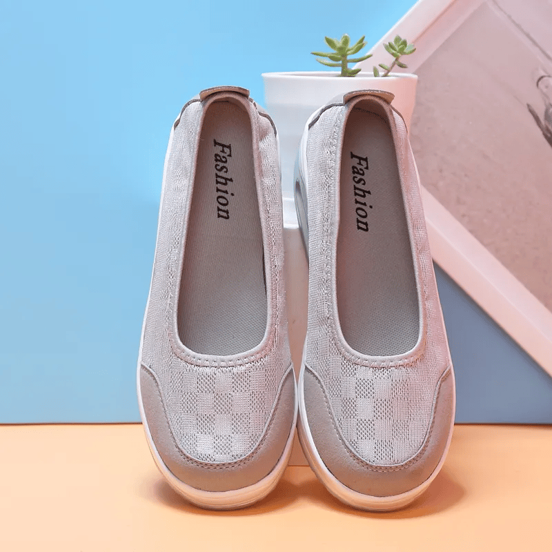 ✨?? Women's everyday comfortable, breathable, shock-resistant orthopedic slip-on sneakers with arch support