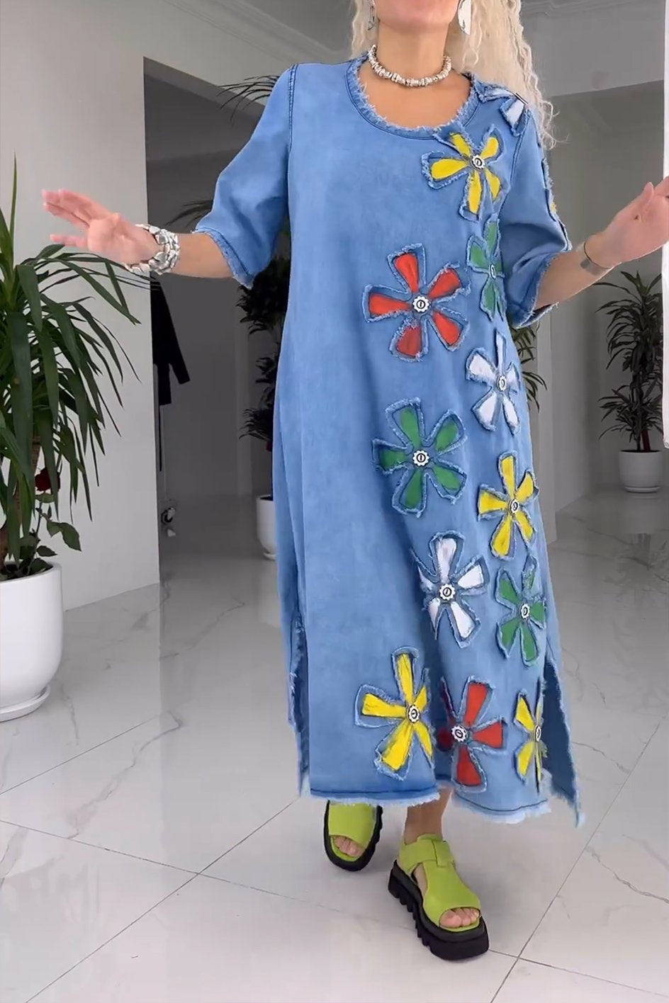 Women's Floral Pattern Dress