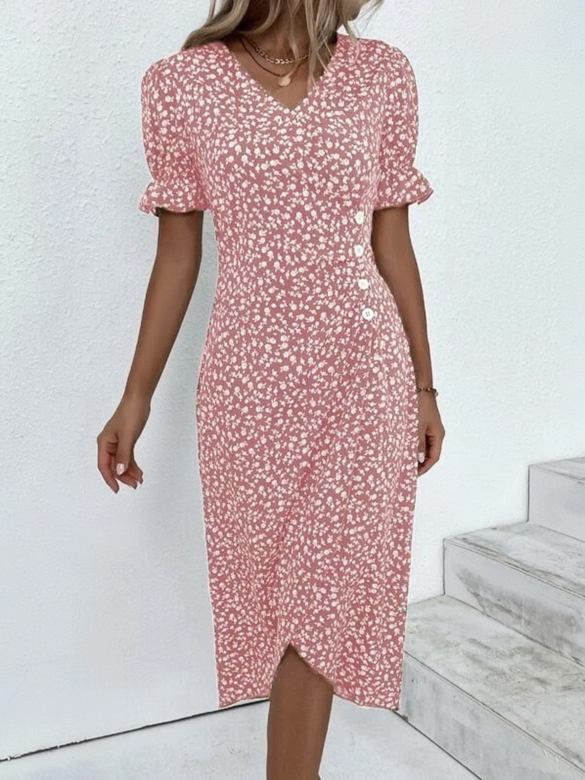 ? Casual Floral Dress ? Casual Floral Dress