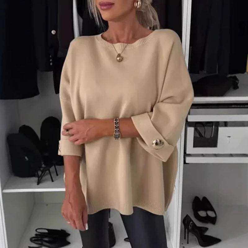 ?Limited Sale 50% OFF?Women's Classic Solid Color Knit Top