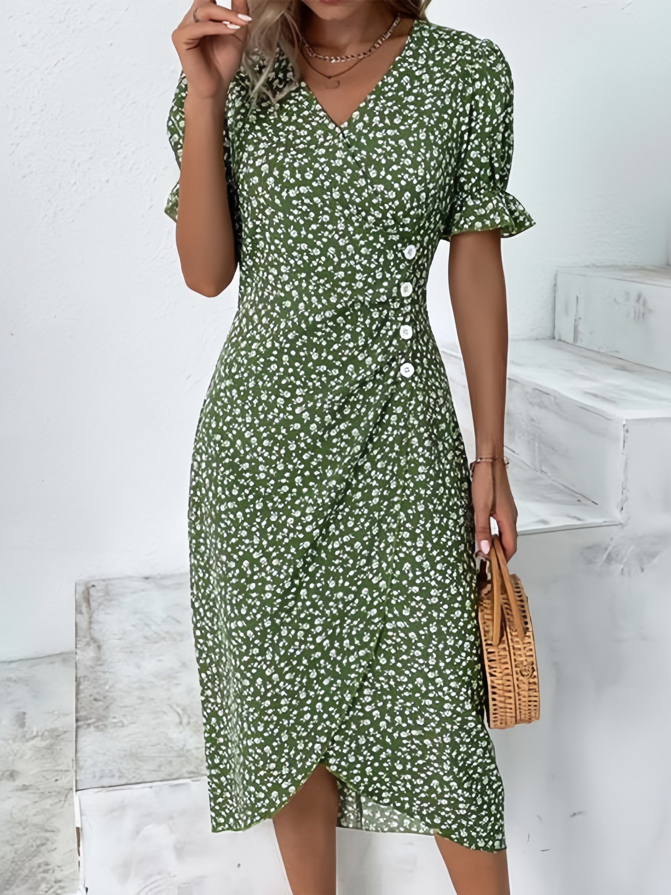 ? Casual Floral Dress ? Casual Floral Dress
