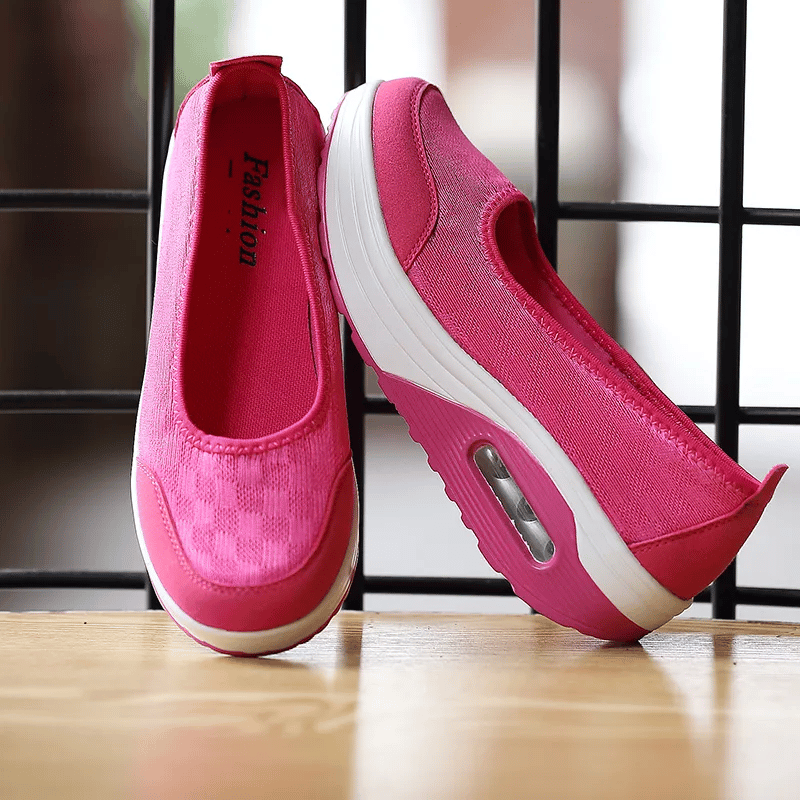 ✨?? Women's everyday comfortable, breathable, shock-resistant orthopedic slip-on sneakers with arch support