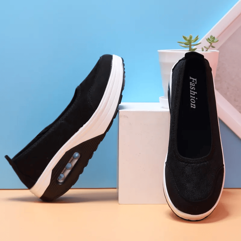 ✨?? Women's everyday comfortable, breathable, shock-resistant orthopedic slip-on sneakers with arch support