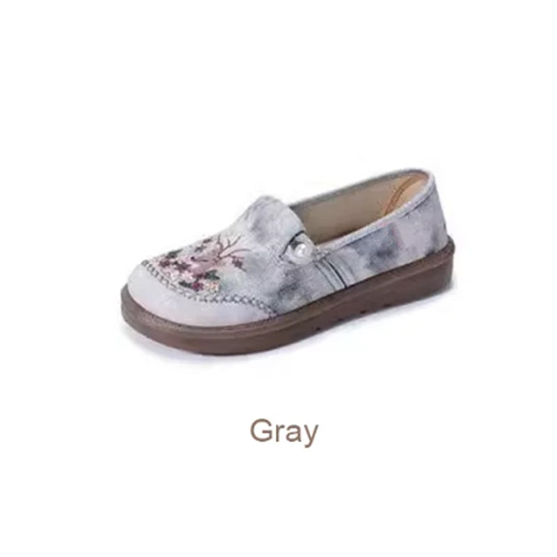 ? Hot Sale ⏳ Women's Flat Slip-On Embroidery Shoes