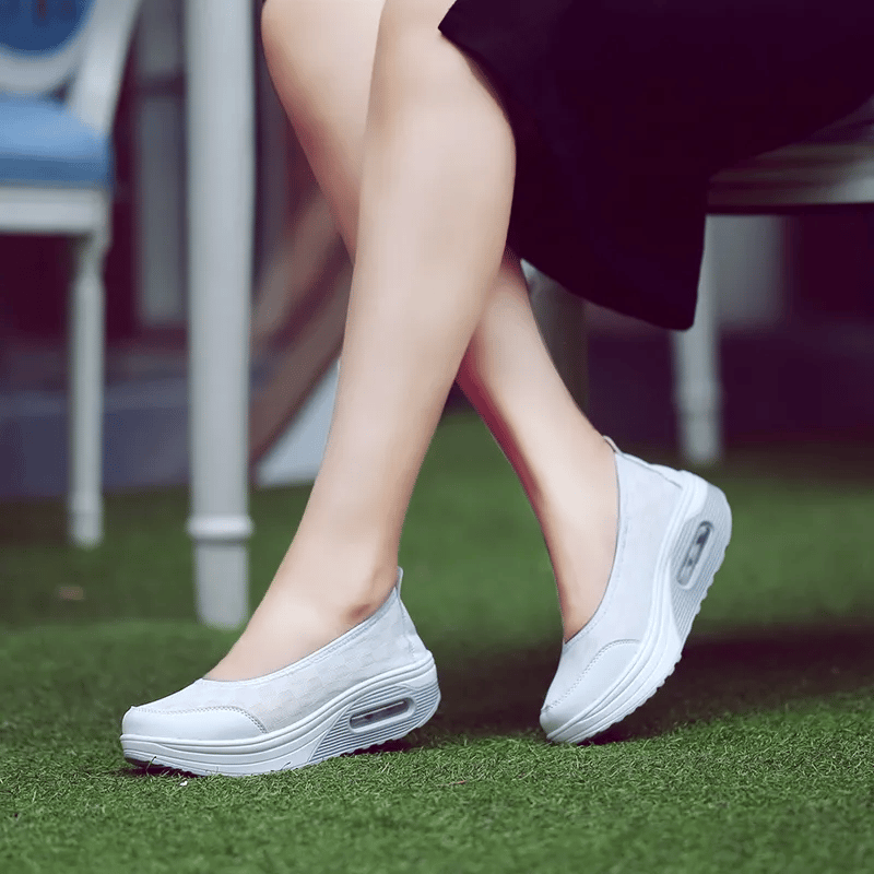 ✨?? Women's everyday comfortable, breathable, shock-resistant orthopedic slip-on sneakers with arch support
