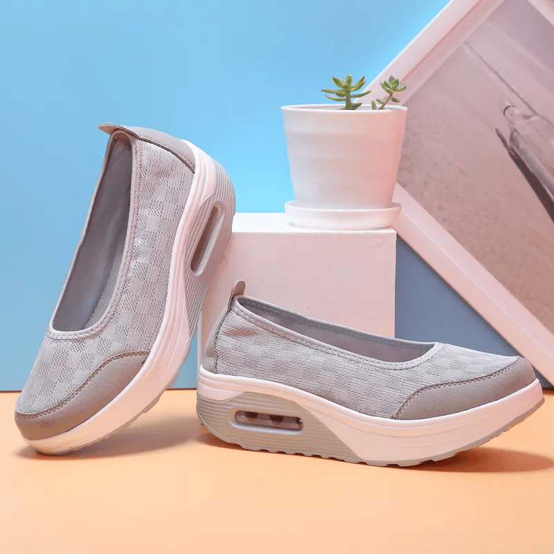 ✨?? Women's everyday comfortable, breathable, shock-resistant orthopedic slip-on sneakers with arch support