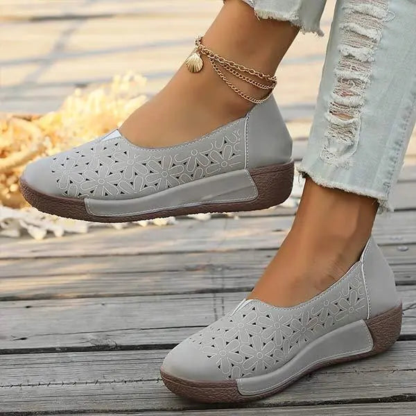 Buty damskie w kwiatowy print