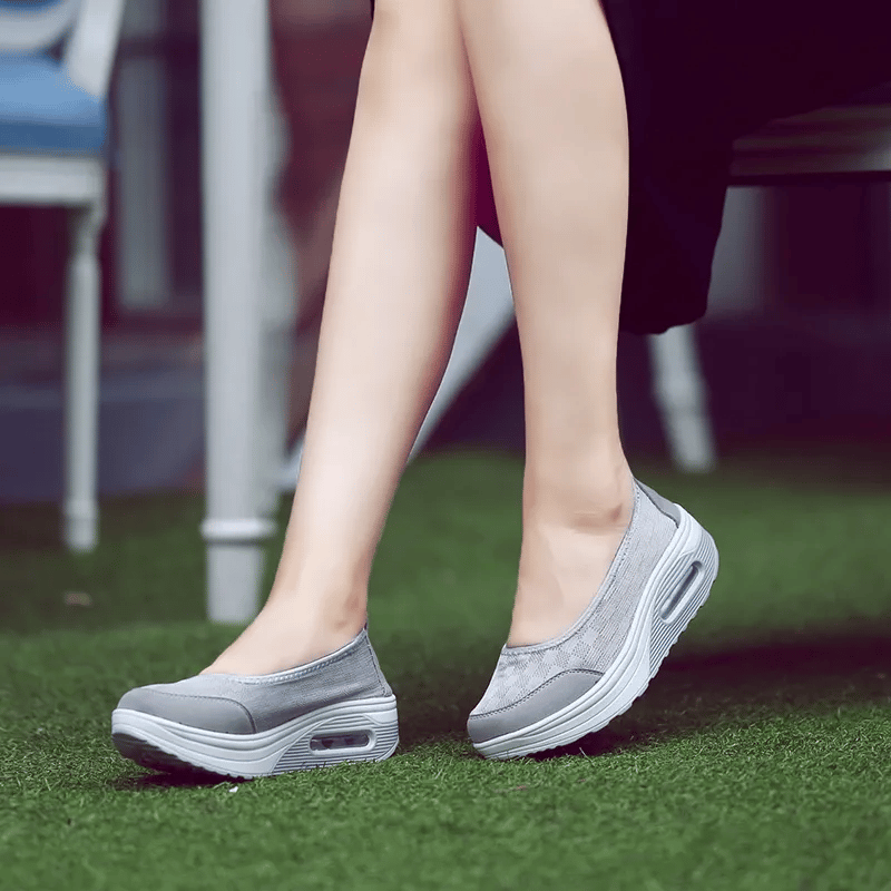 ✨?? Women's everyday comfortable, breathable, shock-resistant orthopedic slip-on sneakers with arch support